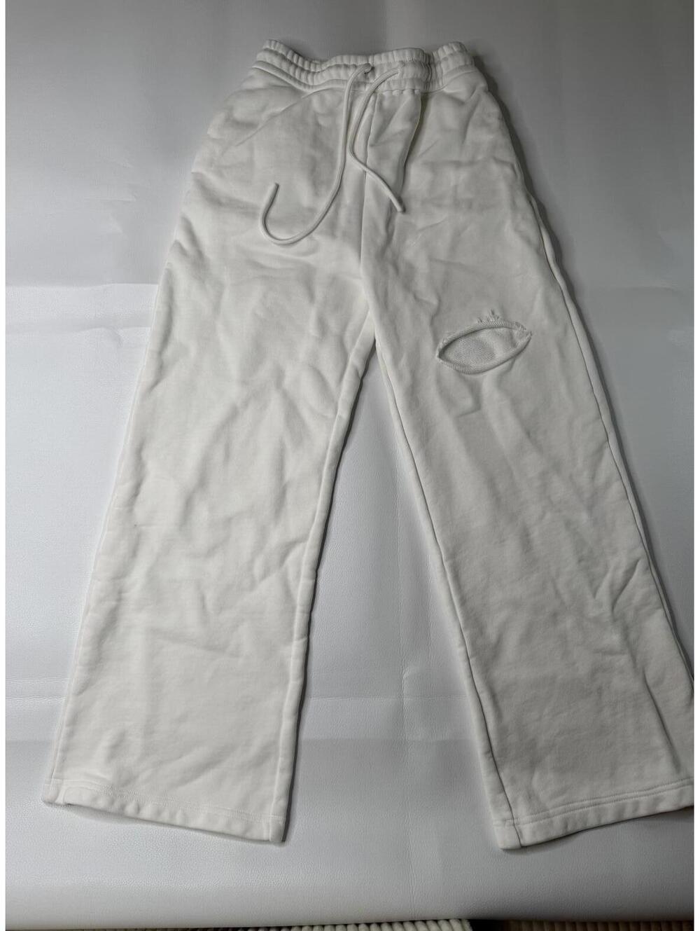 MYOUTFITONLINE White Wide Leg Sweatpants